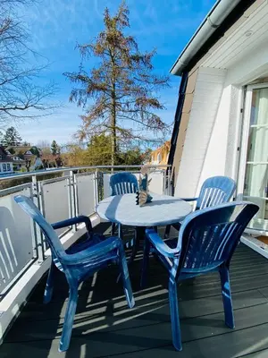 Ein Balkon oder eine Terrasse in der Unterkunft Sunshine