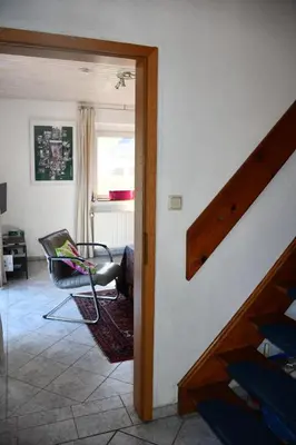 Ein Sitzbereich in der Unterkunft Ostseebrise 1