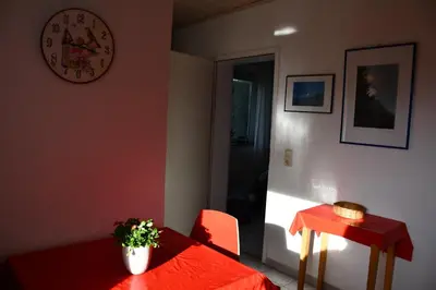 Ein Sitzbereich in der Unterkunft Ostseebrise 2