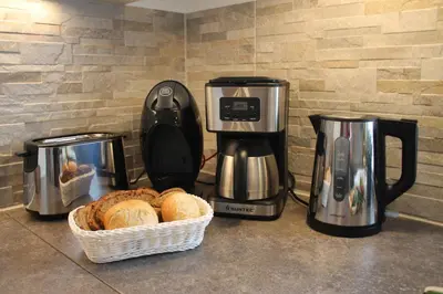 Küche/Küchenzeile in der Unterkunft Ferienwohnung Abendsonne