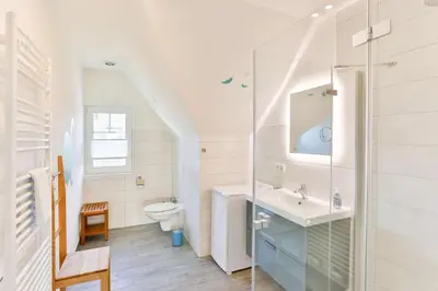 Ein Badezimmer in der Unterkunft Ferienwohnung Harmonie in Born