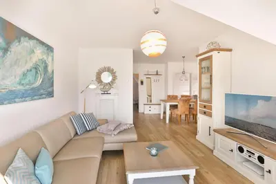 Küche/Küchenzeile in der Unterkunft Ferienwohnung Harmonie in Born