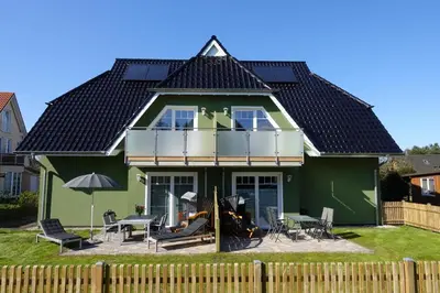 Das Gebäude in dem sich die Ferienwohnung befindet