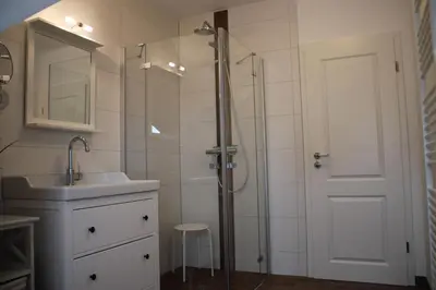 Ein Badezimmer in der Unterkunft Ferienwohnung Morgensonne
