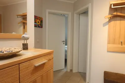 Küche/Küchenzeile in der Unterkunft Ferienwohnung Strandaster
