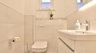 Ein Badezimmer in der Unterkunft Traumgarten - Haus Abendsonne