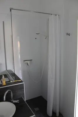 Ein Badezimmer in der Unterkunft Haus Boddensonne