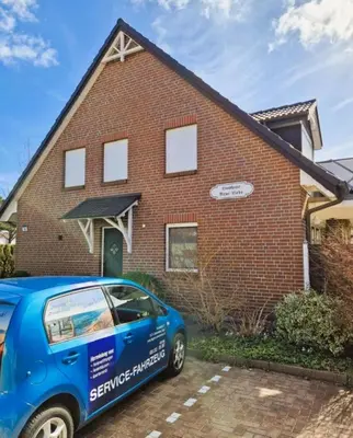 Das Gebäude in dem sich die Ferienwohnung befindet