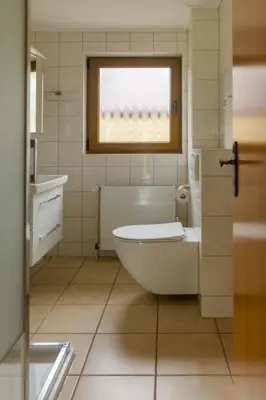 Ein Badezimmer in der Unterkunft Meereslust EG 1R