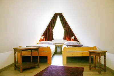 Ein Bett oder Betten in einem Zimmer der Unterkunft Strandstübchen