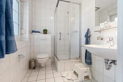 Ein Badezimmer in der Unterkunft Alte Reihe 14 