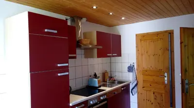 Küche/Küchenzeile in der Unterkunft Ferienwohnung Zaepernick Erdgeschoss