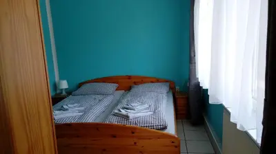 Ein Bett oder Betten in einem Zimmer der Unterkunft Ferienwohnung Zaepernick Erdgeschoss