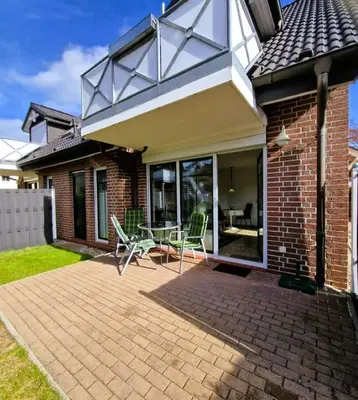 Das Gebäude in dem sich die Ferienwohnung befindet