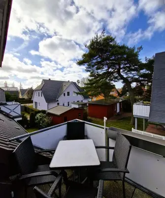Das Gebäude in dem sich die Ferienwohnung befindet