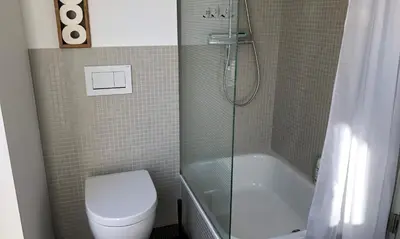 Ein Badezimmer in der Unterkunft -