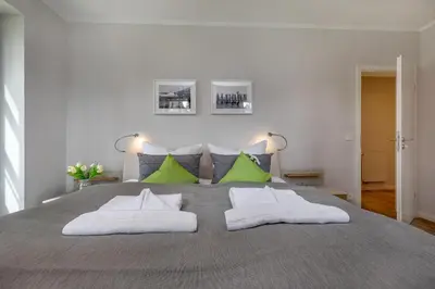 Ein Bett oder Betten in einem Zimmer der Unterkunft Ostseereise