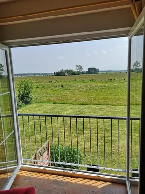 Ein Balkon oder eine Terrasse in der Unterkunft La Mer - Ferienwohnungen