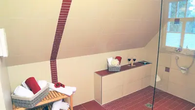 Ein Badezimmer in der Unterkunft Sonnentau