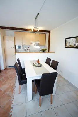 Küche/Küchenzeile in der Unterkunft Haus Steffchen - Gemütliche Auszeit nahe der Ostsee