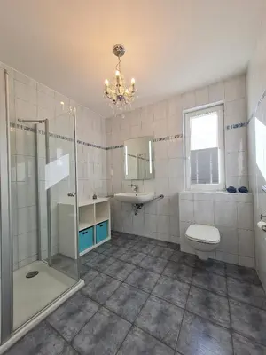 Ein Badezimmer in der Unterkunft Am Paalen