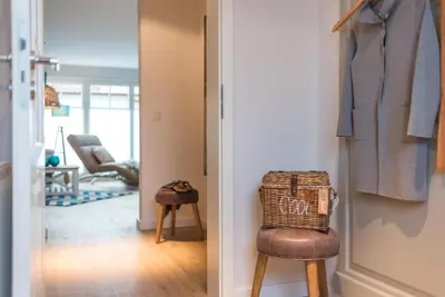 Ein Sitzbereich in der Unterkunft Barther Str.10 