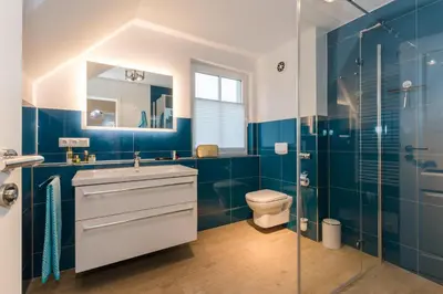 Ein Badezimmer in der Unterkunft Barther Str.10 