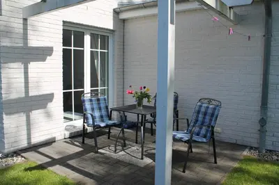 Ein Patio oder anderer Außenbereich in der Unterkunft Am Ostseestrand 1