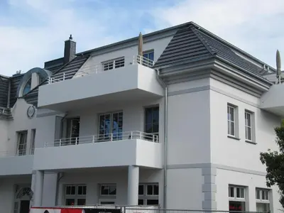 Das Gebäude in dem sich die Ferienwohnung befindet
