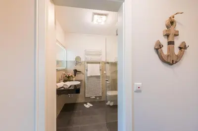 Ein Badezimmer in der Unterkunft Viktoria Luna WE 8 Küstenzauber