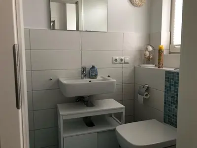 Ein Badezimmer in der Unterkunft Kavelweg Haus JENNY