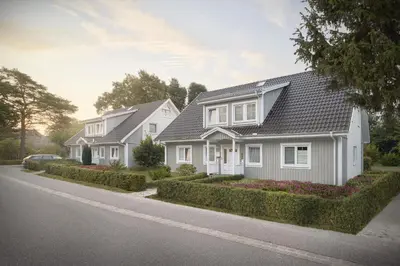 Das Gebäude in dem sich die Ferienwohnung befindet