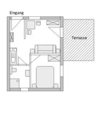 Grundriss der Unterkunft Ferienwohnung Sonnenschein