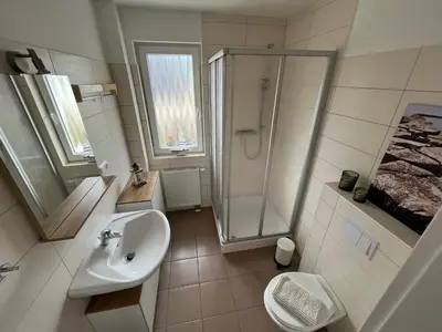 Ein Badezimmer in der Unterkunft Ferienwohnung Sonnenschein