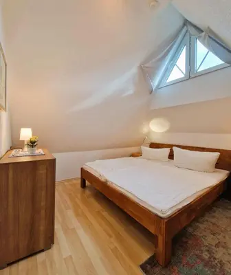 Ein Bett oder Betten in einem Zimmer der Unterkunft Mine Heimat 