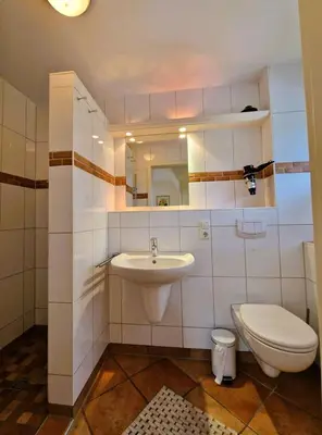 Ein Badezimmer in der Unterkunft Mine Heimat 