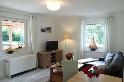 TV/Unterhaltungsangebot in der Unterkunft Zur Alten Boddenfischerei Ferienwohnung Zander