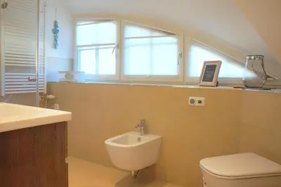 Ein Badezimmer in der Unterkunft Rosenbergsiedlung 