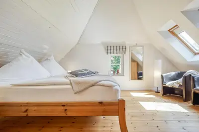 Ein Bett oder Betten in einem Zimmer der Unterkunft altes Schifferhaus Paries