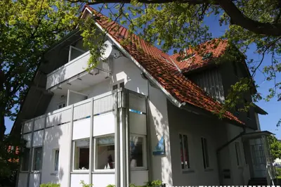 Das Gebäude in dem sich die Ferienwohnung befindet