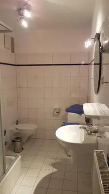Ein Badezimmer in der Unterkunft 