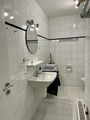 Ein Badezimmer in der Unterkunft 