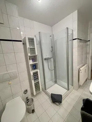 Ein Badezimmer in der Unterkunft 