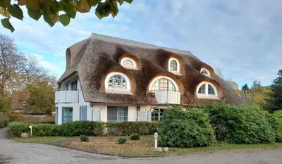 Das Gebäude in dem sich die Ferienwohnung befindet