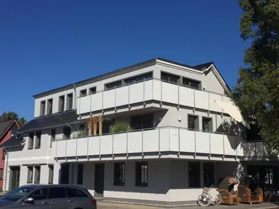 Das Gebäude in dem sich die Ferienwohnung befindet