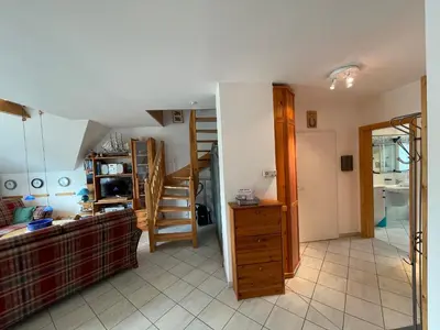 Ein Bett oder Betten in einem Zimmer der Unterkunft Alte Reihe 9 Wohnung 5