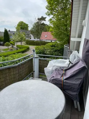 Ein Balkon oder eine Terrasse in der Unterkunft Alte Reihe 9 Wohnung 5