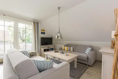 TV/Unterhaltungsangebot in der Unterkunft Alte Reihe 7 Wohnung 3 Ostseeperle