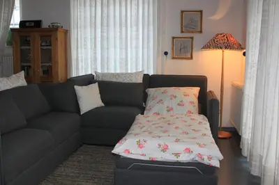 Ein Sitzbereich in der Unterkunft Alte Reihe 9 Wohnung 1