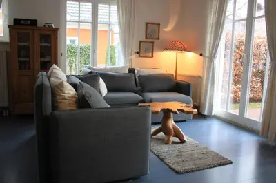 Ein Sitzbereich in der Unterkunft Alte Reihe 9 Wohnung 1